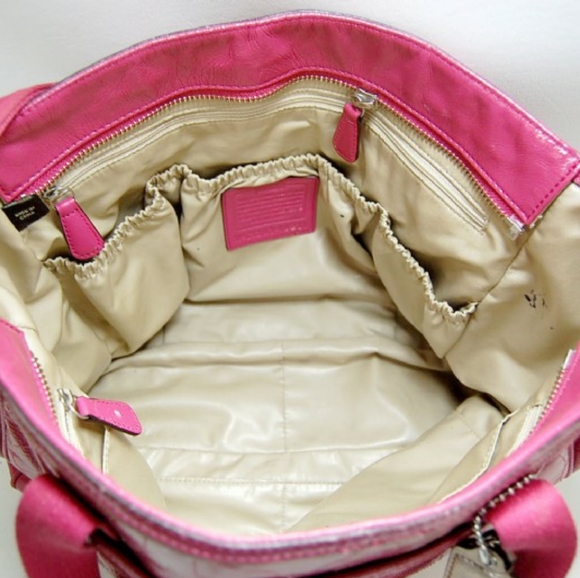 Coach Pink Patent Leather Baby Bag F19911 - Picture 5 of 16